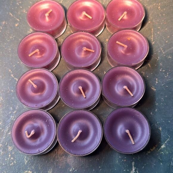 PartyLite purple zen Universal Tealight Candles Box of 12 - Picture 2 of 7